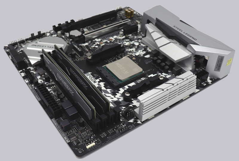 ASRock B450M Steel Legend and Design Motherboard Layout, AMD Features AM4 Review