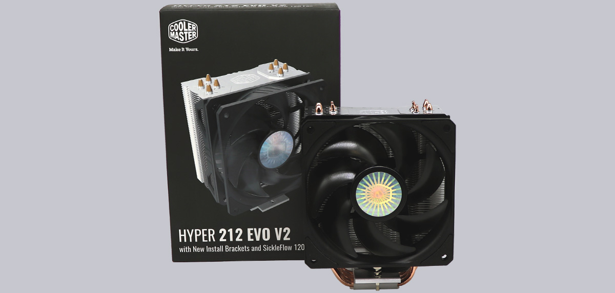 cooler master hyper 212 evo install two fans