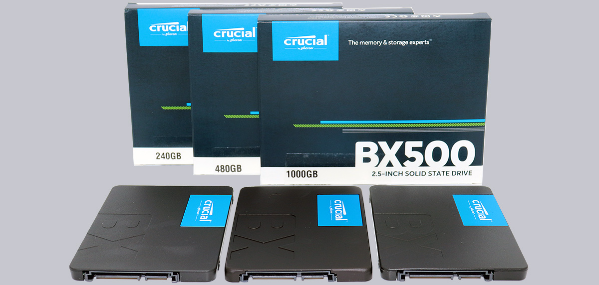 Crucial BX500 240GB, 480GB and 1TB SSD Review Result and general