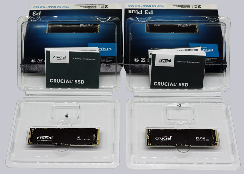 CRUCIAL 4To SSD P3 3D NAND NVMe PCIe M.2 (CT4000P3SSD8) avec