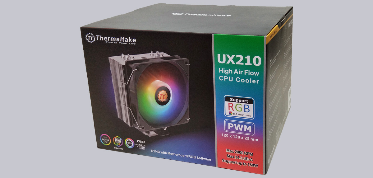 Ventilateur Processeur Thermaltake UX 210 RGB (Noir) pour professionnel,  1fotrade Grossiste informatique